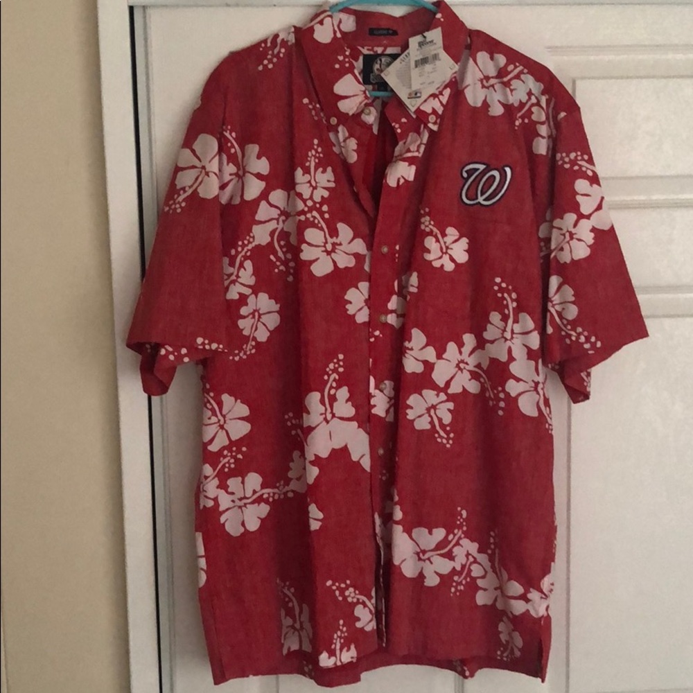 NWT! Reyn Spooner Washington Nationals Shirt
